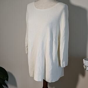 New Wilfred Aritizia Knit Boatneck Sweater Size L Cottagecore Coastal Comfy Soft